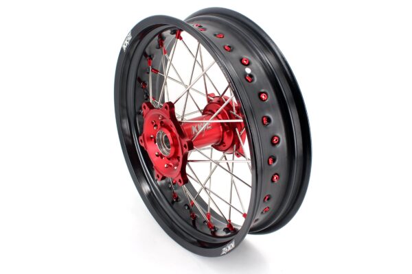 KKE 3.5 & 4.25 Supermoto Wheels Fit Husqvarna TE TC FE FC SMR 2000-2013 Red - Image 6