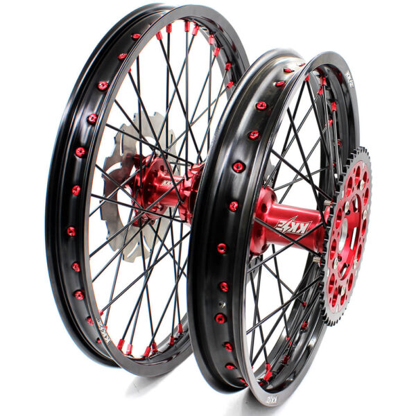 KKE 21&18 21&19 Wheels for HONDA CR125R 1998-2001 CR250R 1997-2001 Red&Black - Image 24