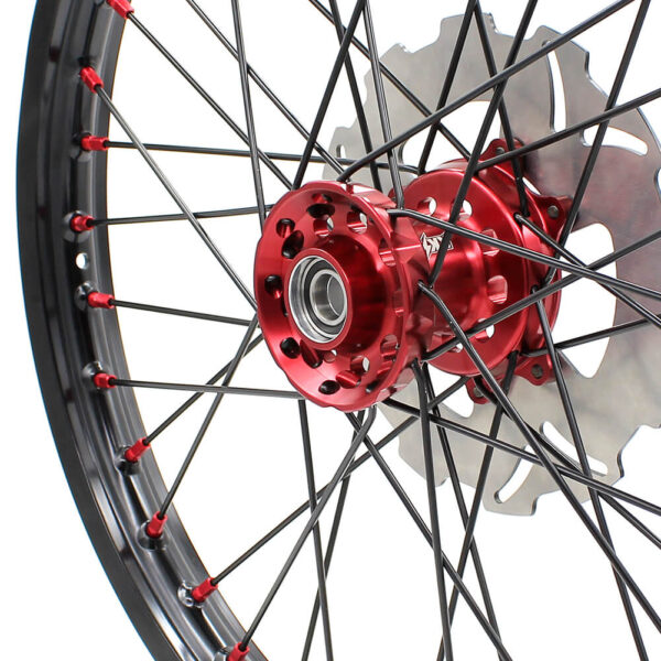 KKE 21&18 21&19 Wheels for HONDA CR125R 1998-2001 CR250R 1997-2001 Red&Black - Image 26