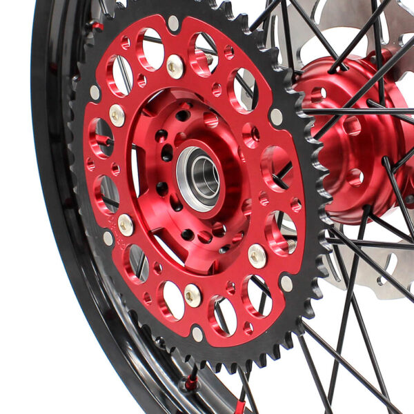 KKE 21&18 21&19 Wheels for HONDA CR125R 1998-2001 CR250R 1997-2001 Red&Black - Image 30