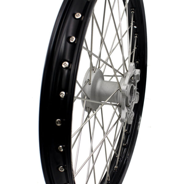 KKE 21×1.6 Cast Front Wheel Rim Fit Yamaha YZ125 YZ250 YZ250F YZ450F Silver Hub - Image 6