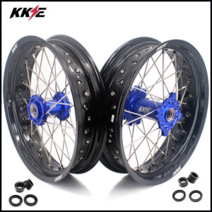 KKE 3.5*16.5 & 5.0*17 Supermoto Wheels for TM EN MX SMR 125-300 Blue Hub