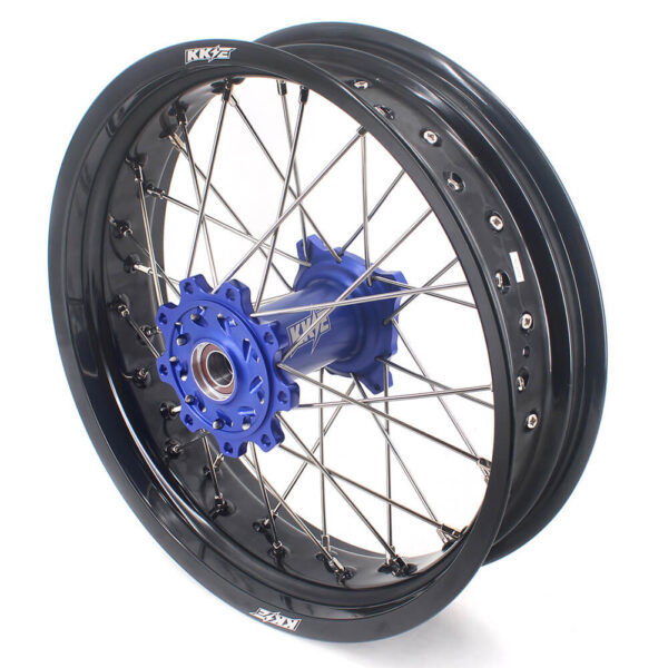 KKE 3.5 & 4.25 Supermoto Wheels for TM EN MX SMR 125-300 Blue Hub - Image 13