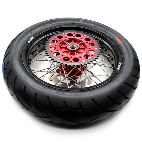 KKE 17 Inch Cush Drive Supermoto Rims Tires For HONDA XR650L 1993-2021 - Image 3