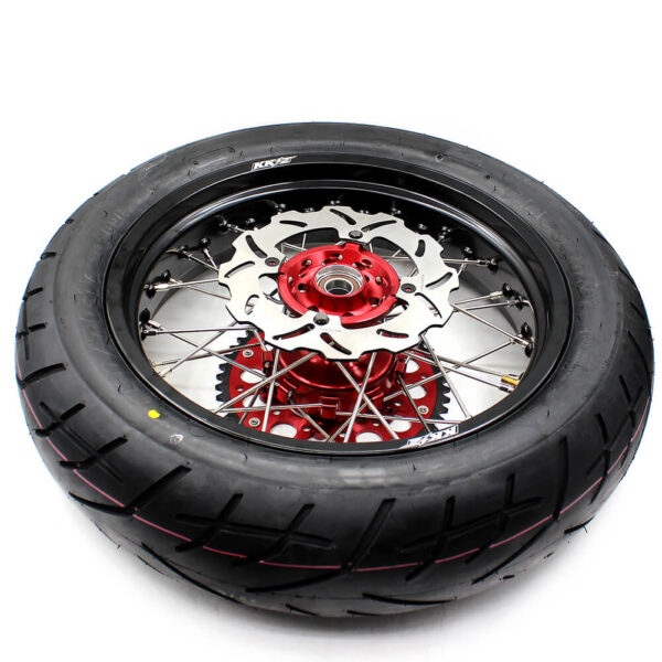 KKE 17 Inch Cush Drive Supermoto Rims Tires For HONDA XR650L 1993-2021 - Image 5