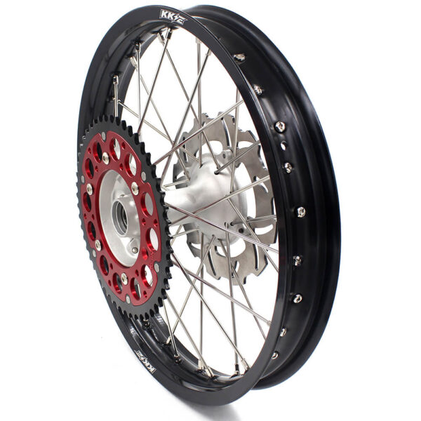 KKE 21" 19" MX Casting Alloy Wheels For HONDA CRF250R CRF450R CR125R CR250R 2002-2013 Silver&Black - Image 15