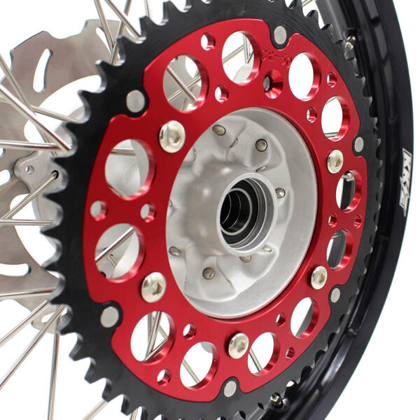 KKE 21" 19" MX Casting Alloy Wheels For HONDA CRF250R CRF450R CR125R CR250R 2002-2013 Silver&Black - Image 16