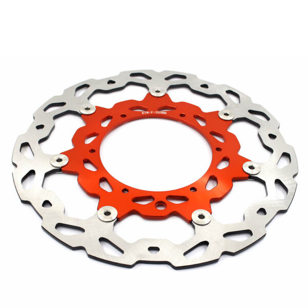 KKE Orange/Blue Oversize 320MM Brake Disc For KTM 125CC-640CC 1998-2022 - Image 2