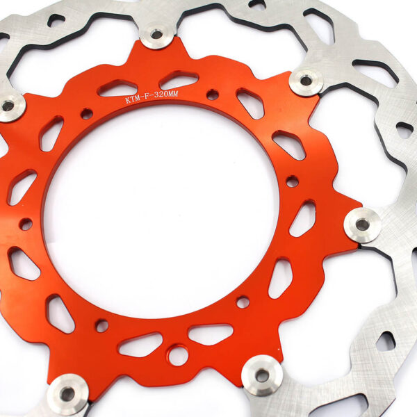 KKE Orange/Blue Oversize 320MM Brake Disc For KTM 125CC-640CC 1998-2022 - Image 3