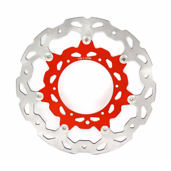 KKE Orange/Blue Oversize 320MM Brake Disc For KTM 125CC-640CC 1998-2022 - Image 8