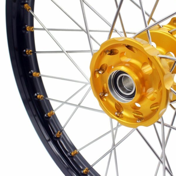 KKE 21 & 18 Enduro Rims for Suzuki RMZ250 2007-2022 RMZ450 2005 Gold Nipple - Image 32