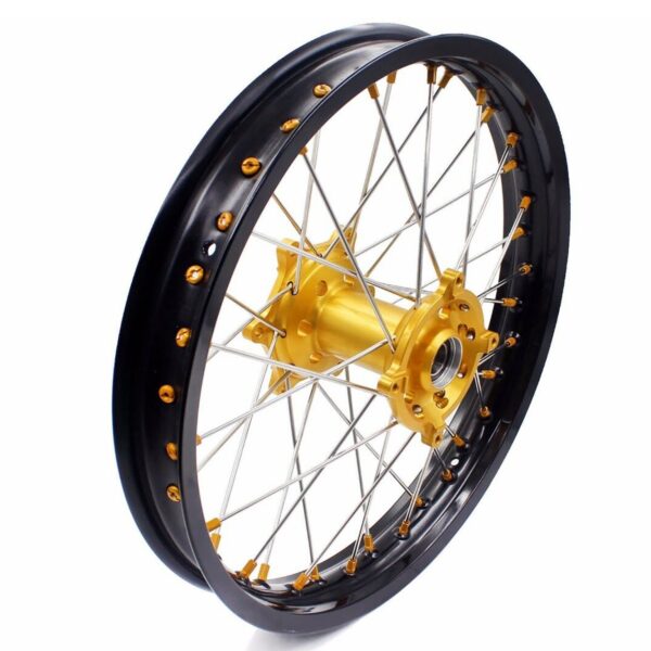 KKE 21 & 18 Enduro Rims for Suzuki RMZ250 2007-2022 RMZ450 2005 Gold Nipple - Image 24