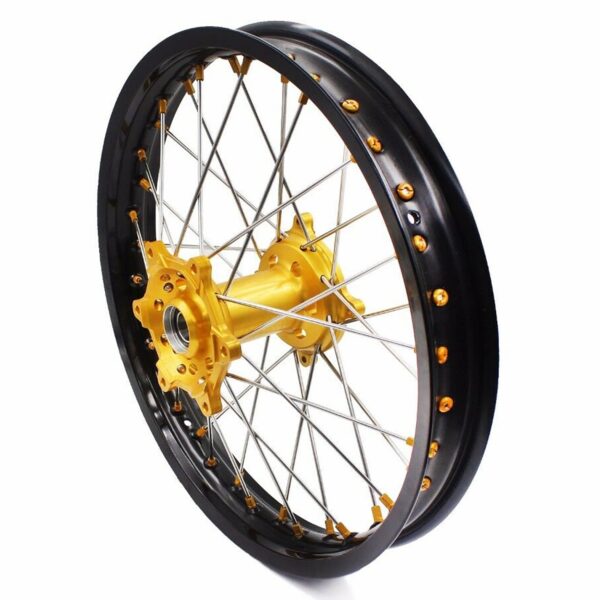 KKE 21 & 18 Enduro Rims for Suzuki RMZ250 2007-2022 RMZ450 2005 Gold Nipple - Image 26