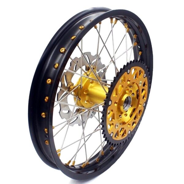 KKE 21 & 18 Enduro Rims for Suzuki RMZ250 2007-2022 RMZ450 2005 Gold Nipple - Image 38