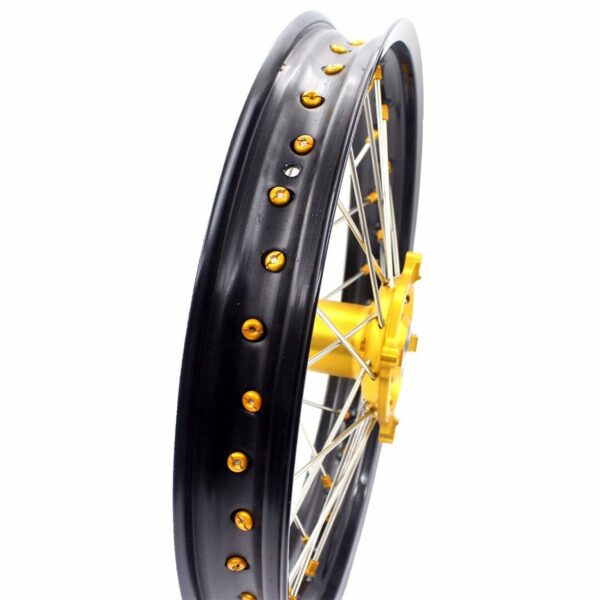 KKE 21 & 18 Enduro Rims for Suzuki RMZ250 2007-2022 RMZ450 2005 Gold Nipple - Image 28
