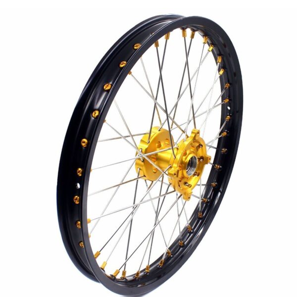 KKE 21 & 18 Enduro Rims for Suzuki RMZ250 2007-2022 RMZ450 2005 Gold Nipple - Image 29
