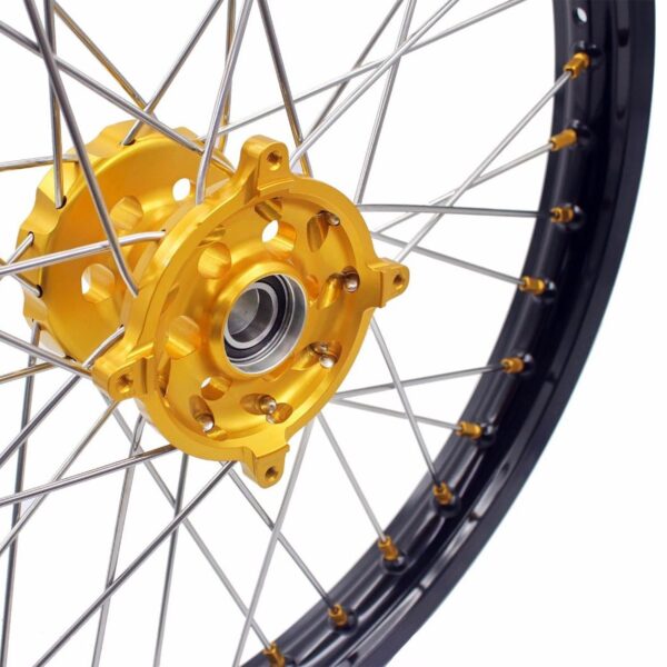 KKE 21 & 18 Enduro Rims for Suzuki RMZ250 2007-2022 RMZ450 2005 Gold Nipple - Image 30