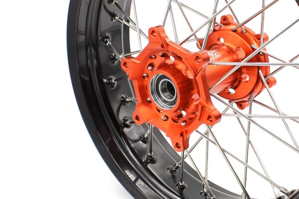 Second-hand KKE 3.5*16.5/5.0*17 Supermoto Wheels Rims Fit KTM EXC SXF EXCR XC XCFW 125-530CC - Image 9