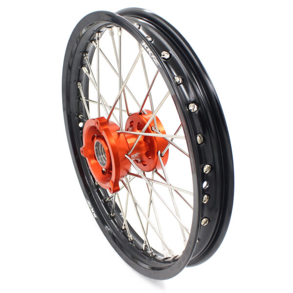 KKE 14 & 12 Spoked Kids Rims for KTM 50 SX 2014-2023 Gas Gas MC 50 2021-2023 Orange - Image 10
