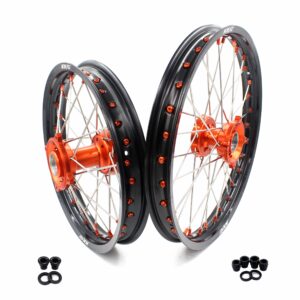 KKE 19/16 Factory Size Kids Big Wheels Rims Fit KTM SX 85 2025 Orange (Copy)