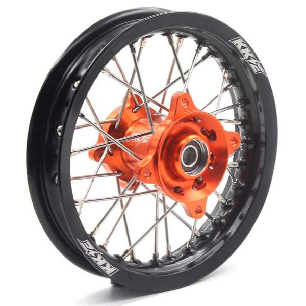 KKE 10/10 Small Kid's Wheels For KTM SX50 Mini Dirtbikes Orange Hub - Image 8