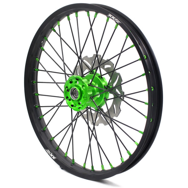 KKE 21/19 MX Spoked Wheels Rims For KAWASAKI KX125 KX250 2003 2004 2005 Black Spokes - Image 8