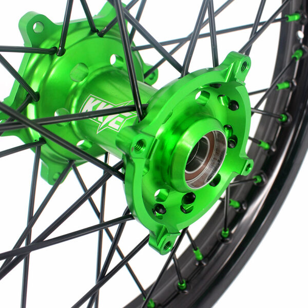 KKE 19 Inch Rear Wheel for KAWASAKI KX250F KX450F 2019 Green Black - Image 3
