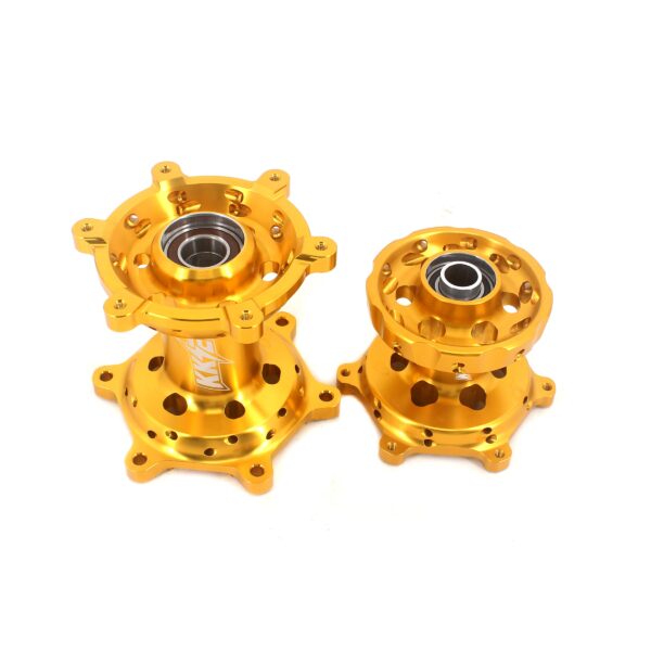 KKE CNC Gold Front & Rear Hubs Set For SUZUKI RM125 1996-2007 RM250 1996-2008 - Image 2