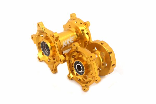 KKE CNC Gold Front & Rear Hubs Set For SUZUKI RM125 1996-2007 RM250 1996-2008 - Image 3
