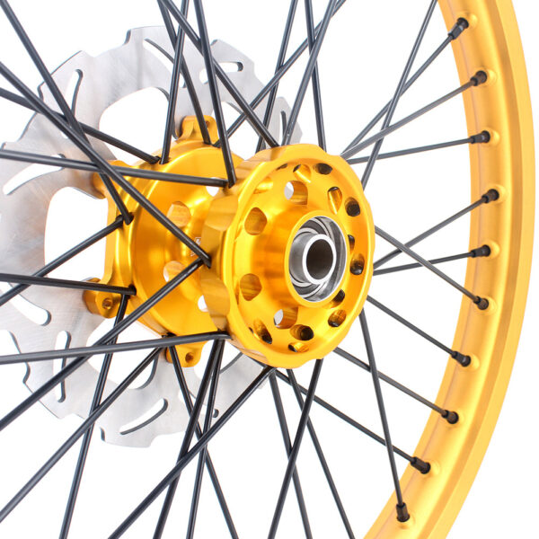 KKE 21 & 19 Gold Rims For Suzuki RM125 2001-2007 RM250 2001-2008 Off Road Wheels - Image 20
