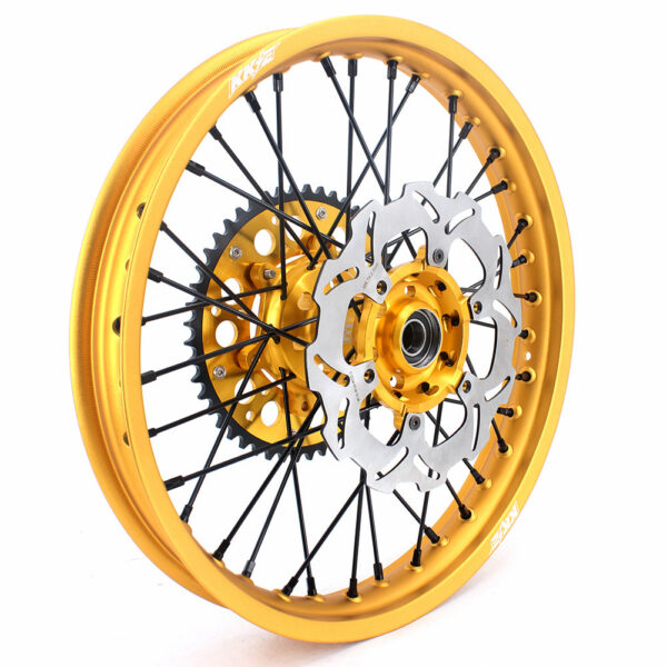 KKE 21 & 19 Gold Rims For Suzuki RM125 2001-2007 RM250 2001-2008 Off Road Wheels - Image 14