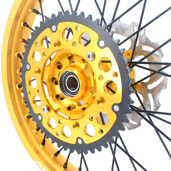 KKE 21 & 19 Gold Rims For Suzuki RM125 2001-2007 RM250 2001-2008 Off Road Wheels - Image 17