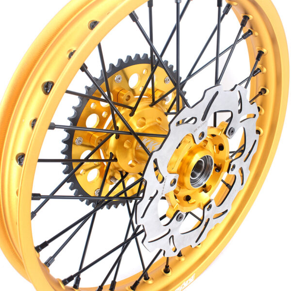 KKE 21 & 19 Gold Rims For Suzuki RM125 2001-2007 RM250 2001-2008 Off Road Wheels - Image 18