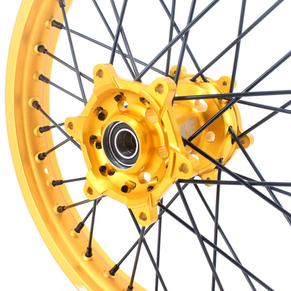 KKE 21 & 19 Gold Rims For Suzuki RM125 2001-2007 RM250 2001-2008 Off Road Wheels - Image 11