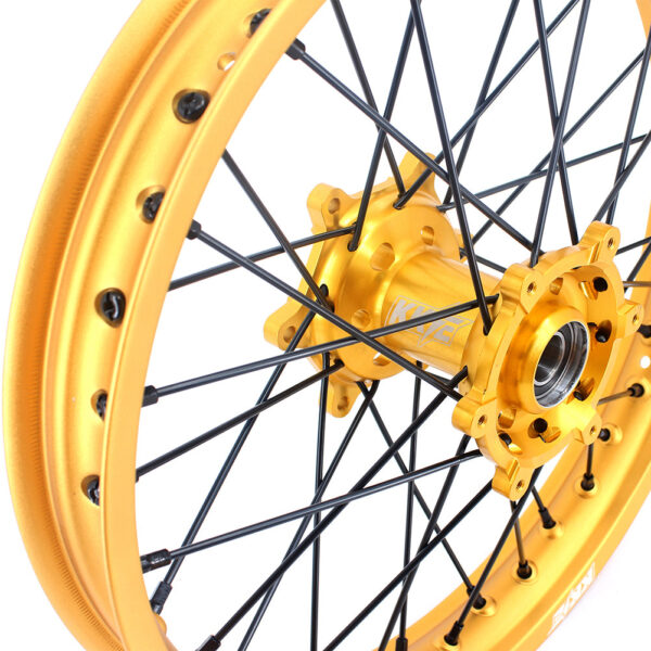 KKE 21 & 19 Gold Rims For Suzuki RM125 2001-2007 RM250 2001-2008 Off Road Wheels - Image 12