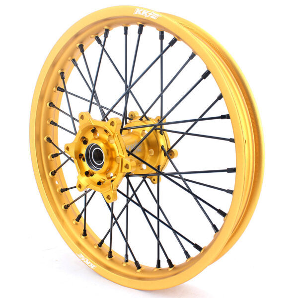 KKE 21 & 19 Gold Rims For Suzuki RM125 2001-2007 RM250 2001-2008 Off Road Wheels - Image 5