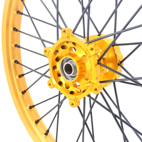 KKE 21 & 19 Gold Rims For Suzuki RM125 2001-2007 RM250 2001-2008 Off Road Wheels - Image 3
