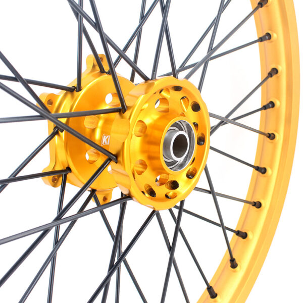 KKE 21 & 19 Gold Rims For Suzuki RM125 2001-2007 RM250 2001-2008 Off Road Wheels - Image 7