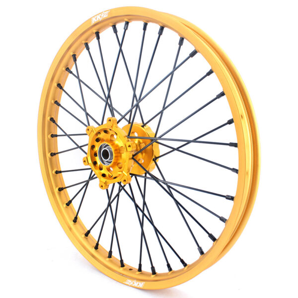 KKE 21 & 19 Gold Rims For Suzuki RM125 2001-2007 RM250 2001-2008 Off Road Wheels - Image 8