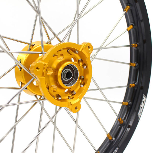 KKE 17/14 RM80 1993-2001 RM85 2002-2023 For SUZUKI Kid's Small Wheels Rims Gold Nipples - Image 7