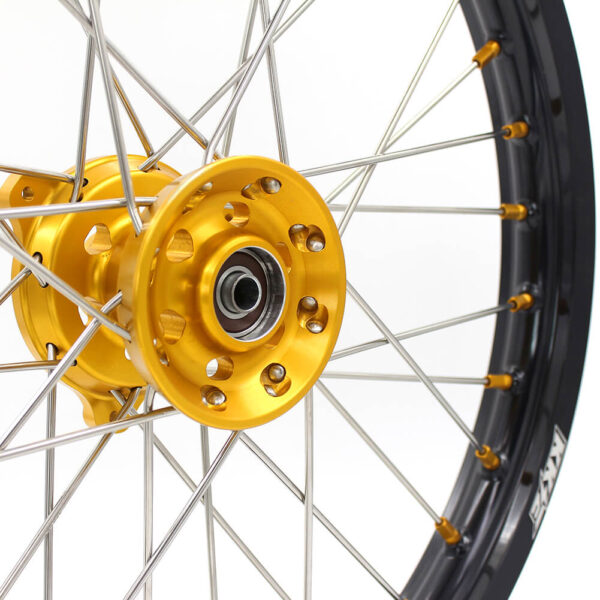KKE 17/14 RM80 1993-2001 RM85 2002-2023 For SUZUKI Kid's Small Wheels Rims Gold Nipples - Image 9