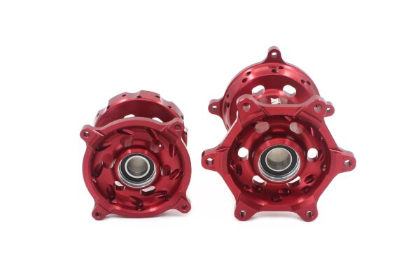 KKE CNC Red Front & Rear Hubs Set For SUZUKI RMZ250 2007-2024 RMZ450 2005-2024 - Image 5