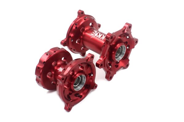 KKE CNC Red Front & Rear Hubs Set For SUZUKI RMZ250 2007-2024 RMZ450 2005-2024 - Image 3