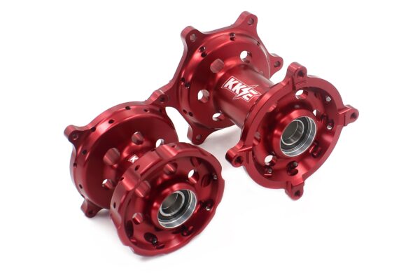 KKE CNC Red Front & Rear Hubs Set For SUZUKI RMZ250 2007-2024 RMZ450 2005-2024 - Image 4