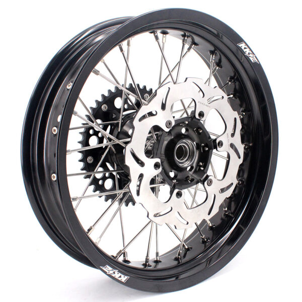 KKE 3.5 & 5.0 17 Inch Wheels for Yamaha WR250F 2001 WR450F 2003-2018 Black - Image 18