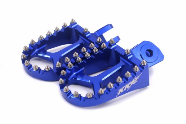 KKE Footpegs Billet Foot Rest For E-Ride Pro-SS 2024 Electric Bike Blue - Image 2