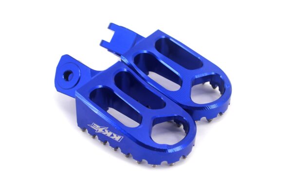 KKE Footpegs Billet Foot Rest For E-Ride Pro-SS 2024 Electric Bike Blue - Image 3
