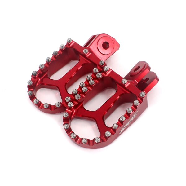 KKE Footpegs Billet Foot Rest For  E-Ride Electric Bike Red