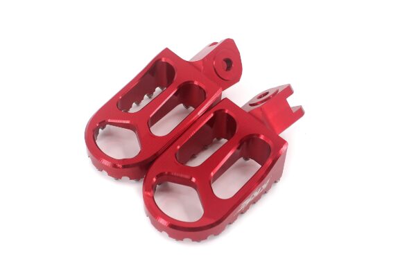 KKE Footpegs Billet Foot Rest For  E-Ride Electric Bike Red - Image 4