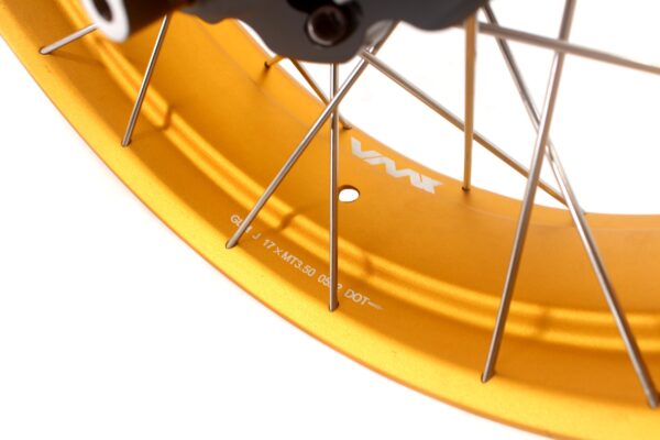 VMX 19inch / 17inch Spoked Tubeless Wheels Set For KTM390 Adventure 2020 2021 Gold Rim - Image 8